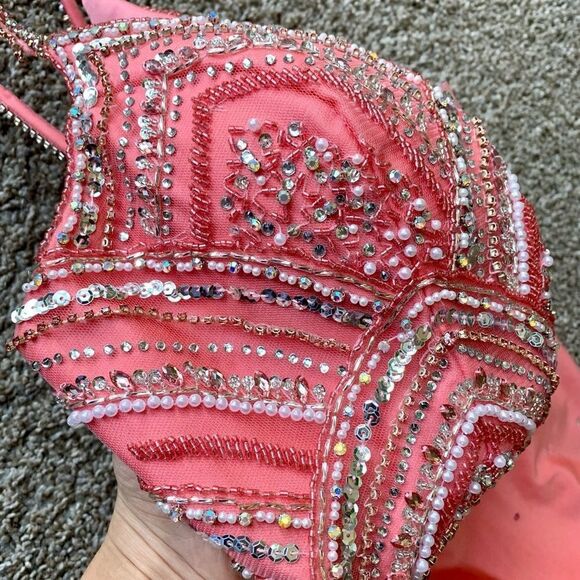 New Stunning Sequins & beads Fishtail Evening Dress - Picture 10 of 16